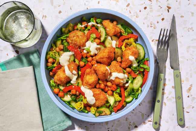 Bowl de poulet crispy & pois chiches