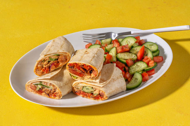 Wraps express de thon à la harissa & crudités