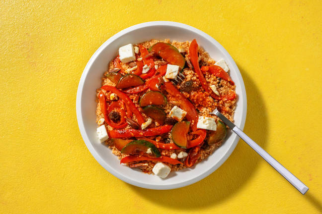 Légumes du soleil braisés & semoule tomatée