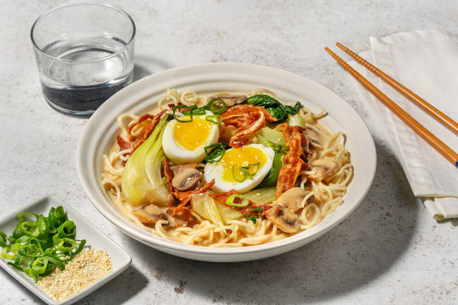 Soupe de nouilles au porc & pak choï