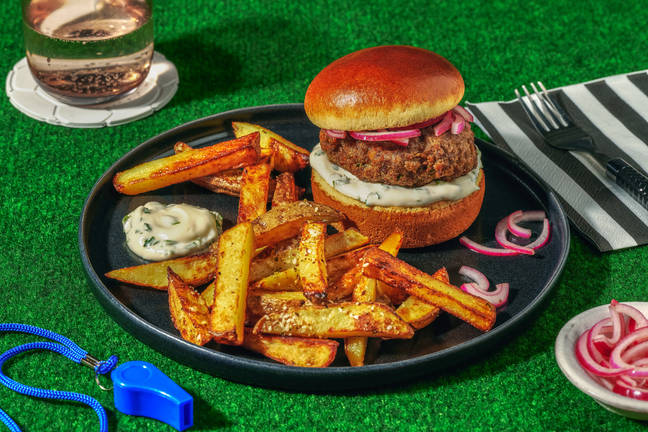 Burger du numéro 10 : bœuf au zaatar & aïoli