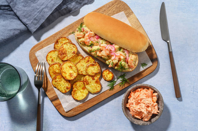 Shrimp rolls & chips