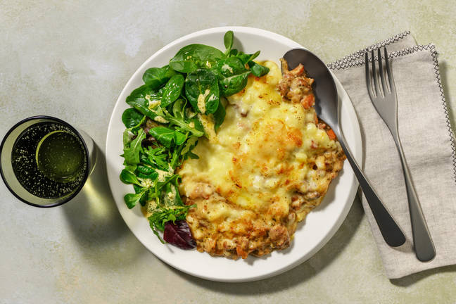 Parmentier de céleri rave & porc à la provençale