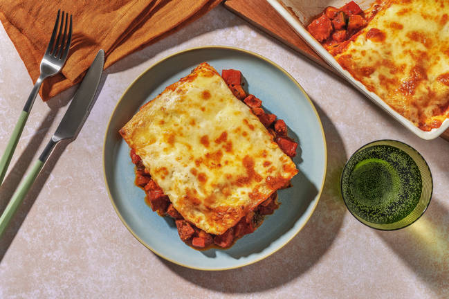 Lasagnes estivales : chorizo & mozzarella