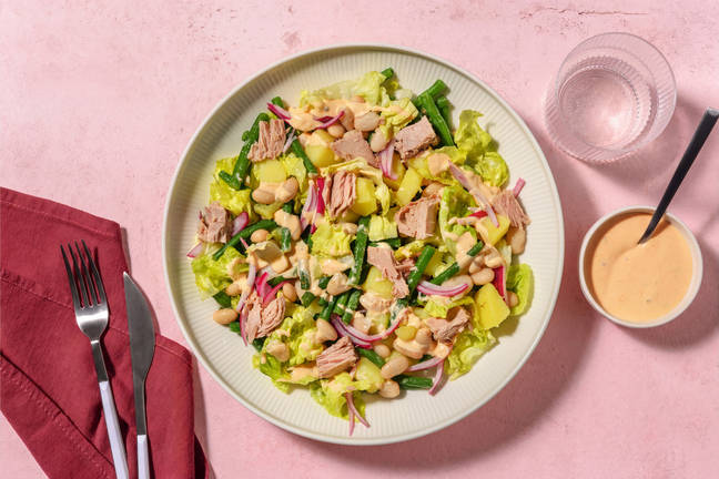 Fusion Niçoise mit Thunfisch und Butterbohnen 