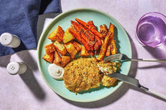 Cheesy Crusted Haddock