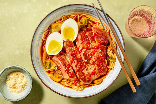 Korean Inspired Rump Steak Ramyeon
