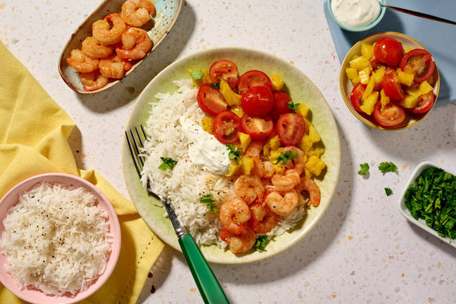 Quick Peri Peri Prawn Bowl