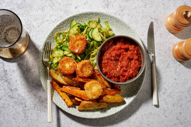 Croquettes de chèvre & sauce marinara