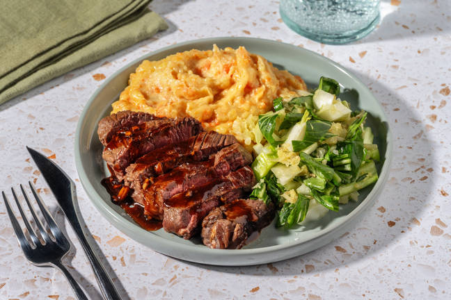 Bavette fusion, pak choï & réduction soja