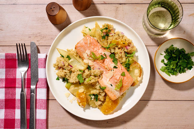 Quinoa, truite & fenouil braisés du comptoir