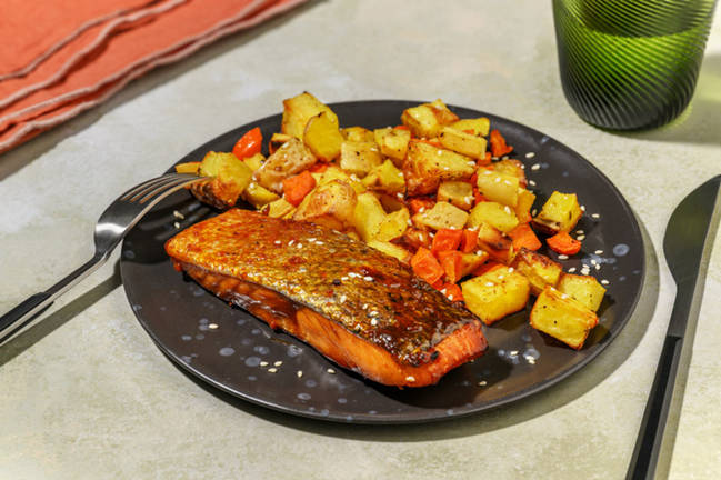 Tout au four : saumon au soja & gingembre