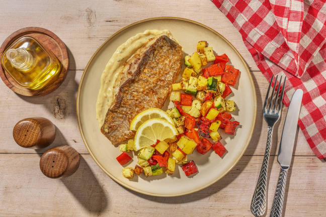 Barramundi doré & sauce crémeuse au citron