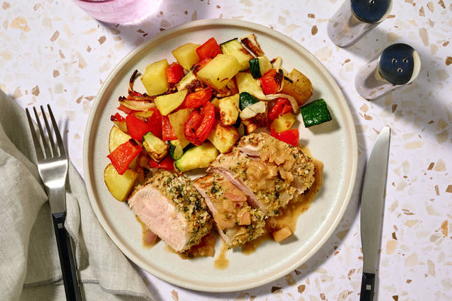Filet mignon de porc en croûte persillée