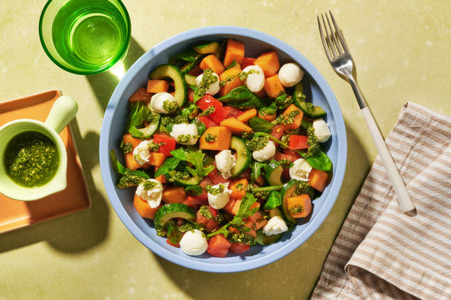 La Rafraîchissante : mozza, tomate & melon