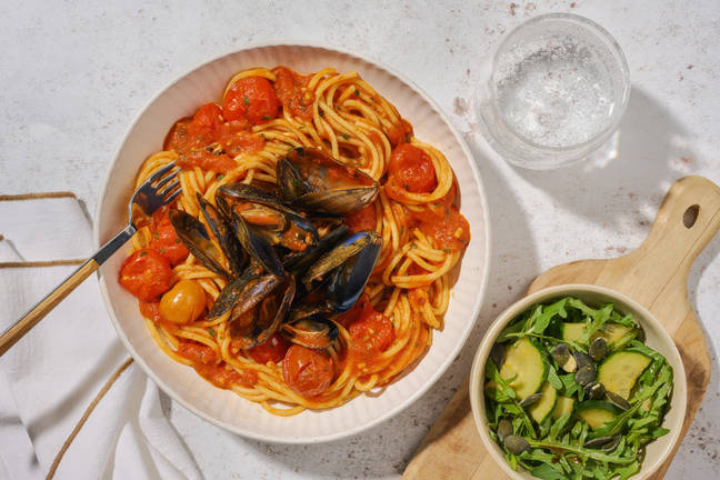 Snabblagad musselpasta alla Tarantina