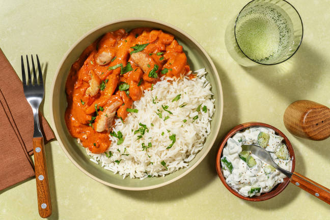 Curry de poulet façon tandoori & raita