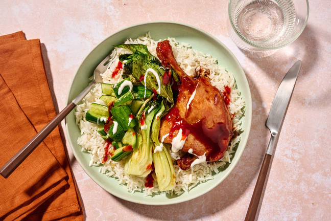 Honey-Miso Confit Duck Rice Bowl