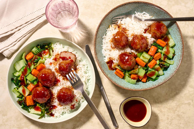 Sticky Chinese Glazed Pork Meatballs