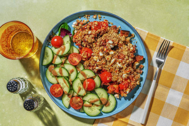 Crumble aux légumes d'été & chèvre frais