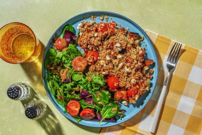 Crumble aux légumes d'été & chèvre frais