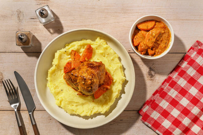 Paupiette de veau & purée ambiance bistro