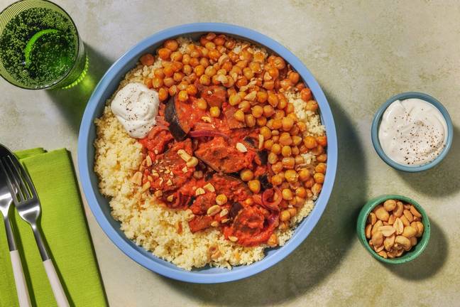 Bowl du Soudan : mijoté d'aubergine & labneh