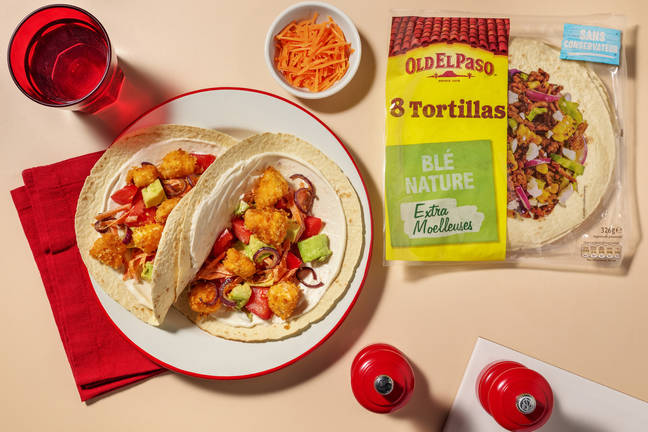 Fajitas poulet crispy, avocat & tomate