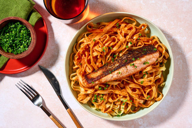 Salmon Tagliatelle in Spicy Ballymaloe Sauce