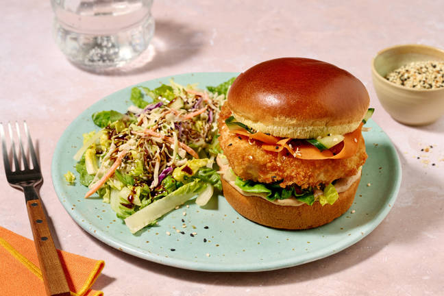 Burger au poulet pané & sauce mayo-hoisin