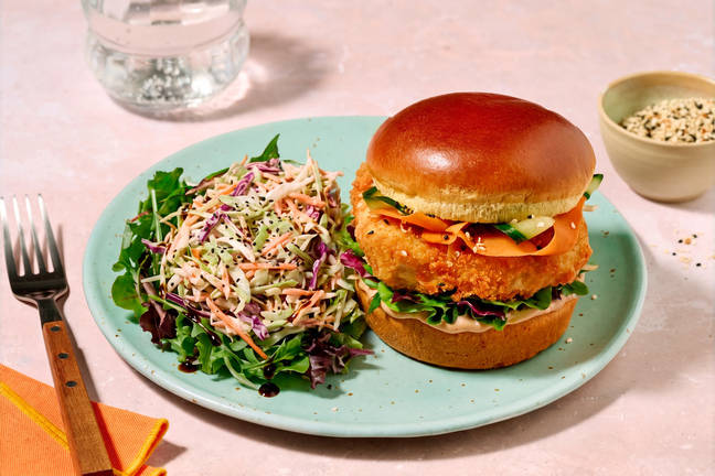 Burger au poulet pané & sauce mayo-hoisin