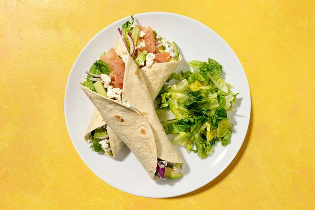 Wraps Flash : saumon fumé, fromage & avocat