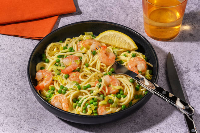 Simple Lemon and Prawn Rigatoni