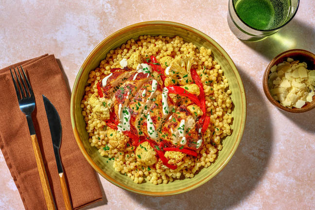 Levantine-style Chicken with Pearled Couscous 