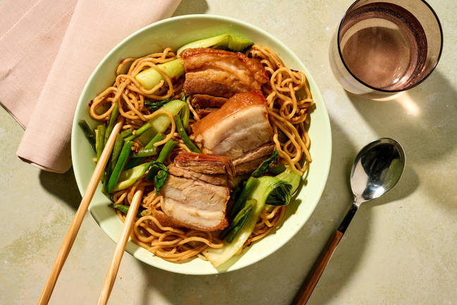 Thai Style Pork Belly Noodles