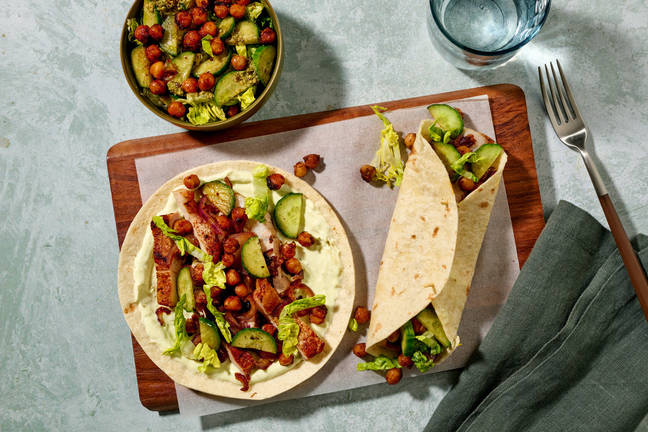 Wraps de porc aux épices africaines & coriandre