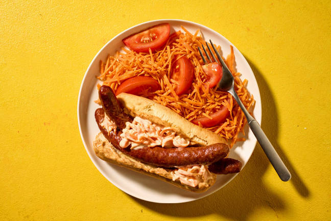 Hot dog express : merguez de bœuf & jerk-mayo
