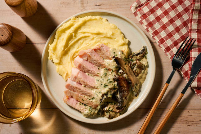 Porc sauce fromagère & estragon façon bistro