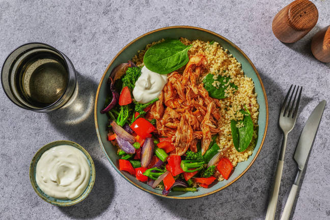 BBQ-kryddad pulled chicken