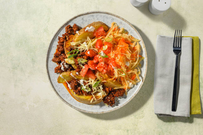 Cheesy Korean-inspired Beef Loaded Wedges