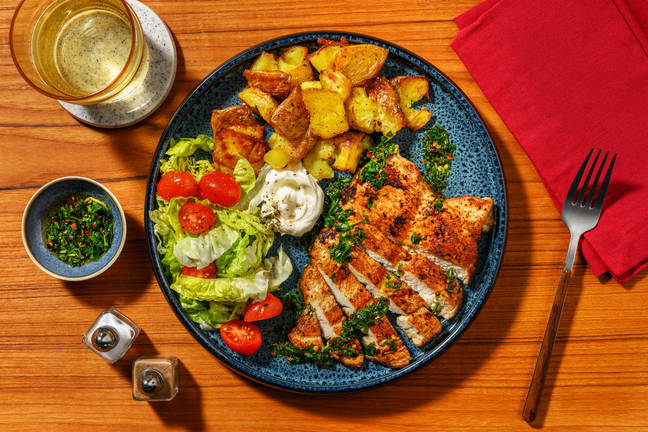 Peri Peri Butterflied Chicken Breast and Chimichurri