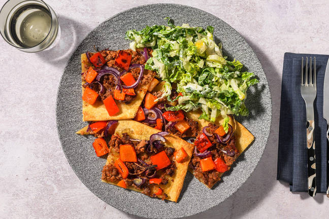 Flammkuchen Lahmacun-Style mit Rinderhack