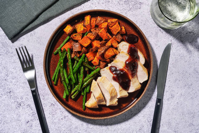 Turkey and Rosemary Roast Sweet Potatoes