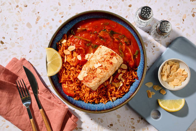 Lebanese Inspired Sayadieh Fish and Rice 