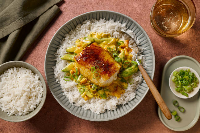 Spiced Haddock and Coconut Cashew Curry