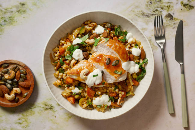 Focus sport : Filet de poulet & couscous perlé