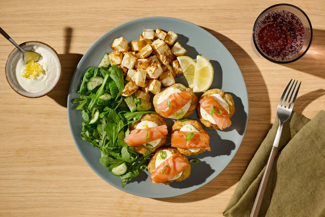 Smoked Salmon on Homemade Celeriac Rostis