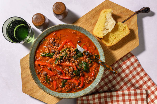 Speedy Brazilian Style Beef and Black Bean Soup