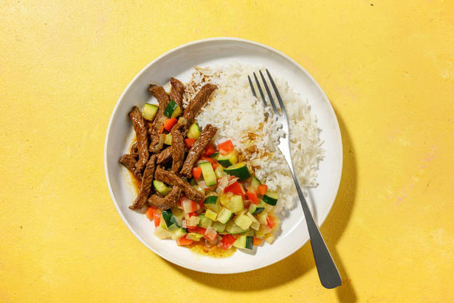 Shogayaki: ternera en salsa asiática con verduritas