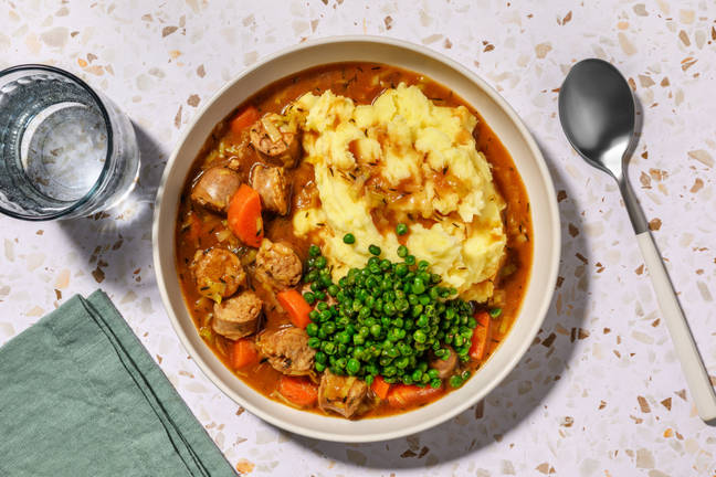 Guinness®, Leek and Cumberland Sausage Casserole